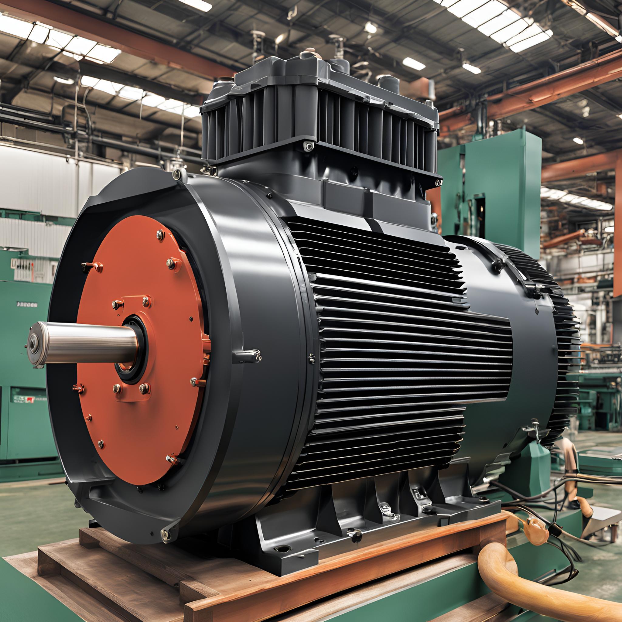 High Voltage Electric Motor with Singson Electrical Logo